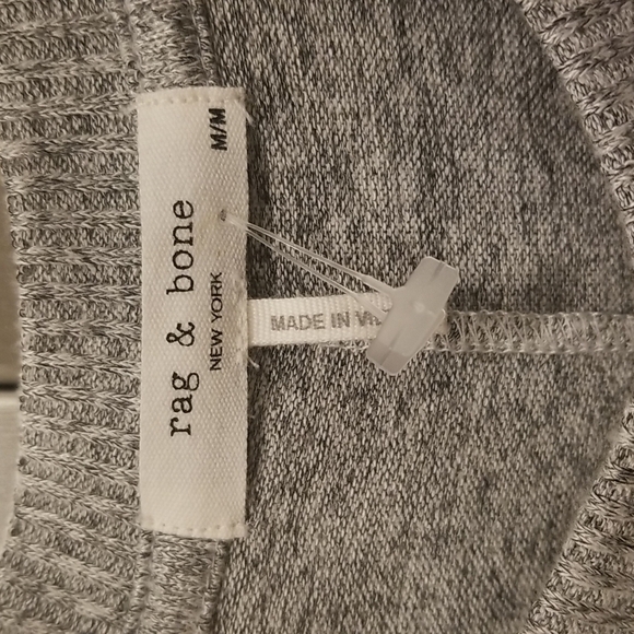 💕RAG & BONE💕 Avryl Long Sleeve Midi Sweater Dress Light Heather Gray Medium M - Picture 15 of 16